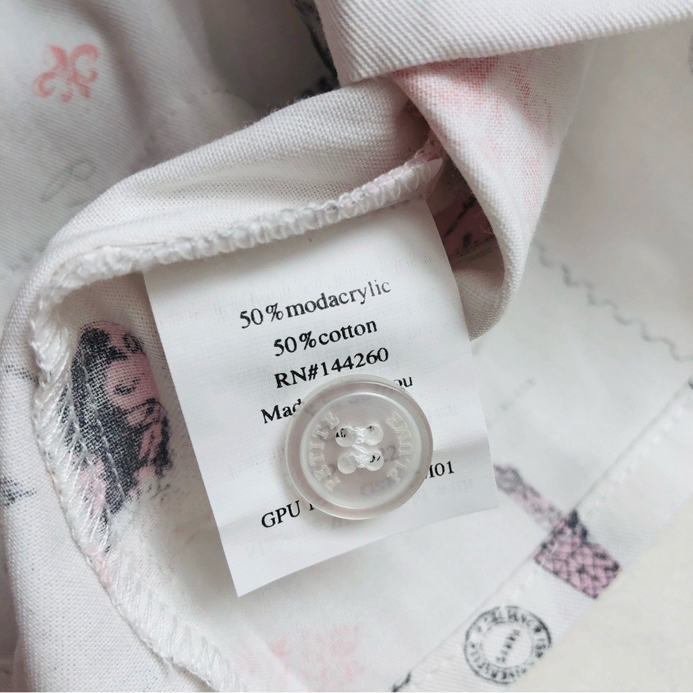💕 Petite Plume Paris Musings Luxury Pajamas • Size 5T • Shirt & Pants Set - Picture 7 of 13